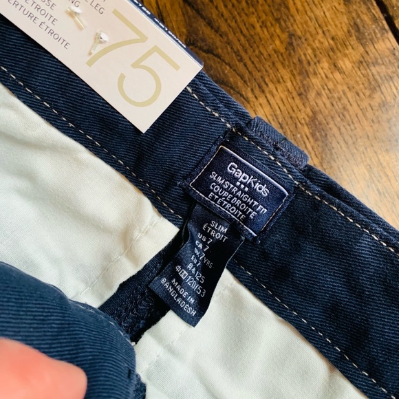 NWT GAP Boys’ Slim Straight Fit Khaki Pants - Picture 4 of 6
